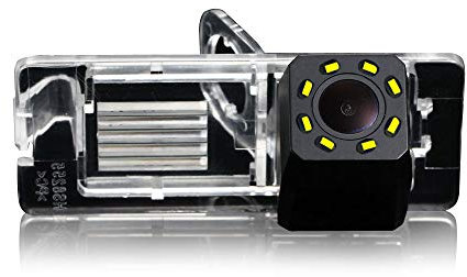 Dynavsal 8 LED Nacht Visionen Auto Rückfahrkamera 170 ° Weitwinkel HD Farbe wasserdichte Rückfahrkamera für Dacia Lodgy/Renault Fluence/Duster Megane/Latitude/Scenic 2/Laguna 2/3 X91/Captur/Clio 4