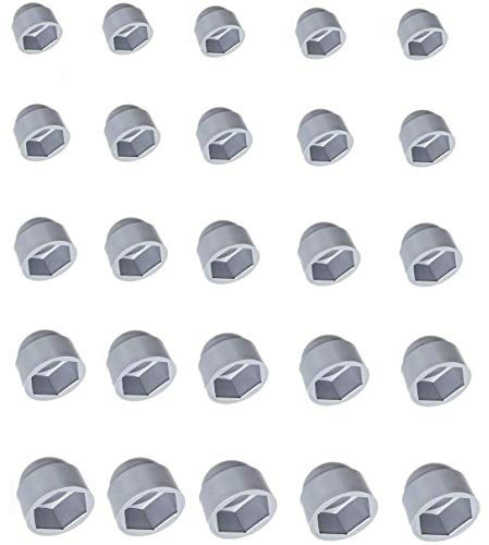 5x CACHE ECROU CAPUCHON BOUCHON PLASTIQUE GRIS VIS AUTO M4 M5 M6 M8 M10 M12 M14 M16 M20 M24 M30 (Diamètre M10 / Hex 16mm)