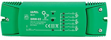 Supla Zamel - Commande de Volet Roulant 3 Volets Roulants + 1 canal SRW-03 I Interrupteur Intelligente Électrique I Interrupteurvolet Connecté I Montage Facil