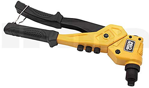 Professionell Handnietzange - Langarm Nietzange, Blindnietzange, Nietzange mit 360° Schwenkkopf, Nietmaschine für Nieten 2.4/3.2/4.0/4.8mm