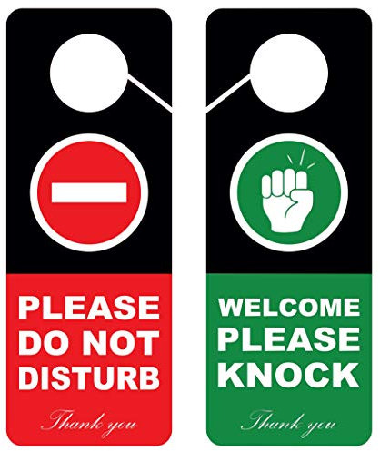 Türschild mit Aufschrift Do Not Disturb, doppelseitig, ideal für den Einsatz an allen Orten wie Büros, Kliniken, Kanzleien, Hotels oder während der Therapie, SpaBehandlung, Beratungssitzungen, 2