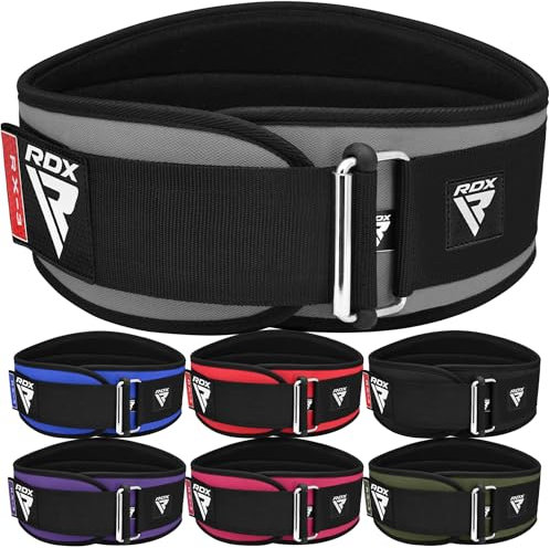 RDX 6.5” Gewichthebergürtel, Auto-Lock Trainingsgürtel, Krafttraining Powerlifting Fitness Bodybuilding Gürtel, Gewichtheben Gepolstert Gym Weight Lifting Belt, Männer Damen Kreuzheben Workout