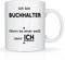 Print-Klex Berufstasse mit Buchhalter Motiv Bedruckt Buchhalter Tasse für Beruf Geschenk Kaffeebecher Geschenktasse Teetasse Arbeitstasse Arbeitsbecher mit Druck 330ml Beruf Tasse
