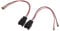 Qiilu Car Door Speaker Wiring Harness, 1 Pair of 12V 3A 10W Radio Wiring Harness Car Amplifier Wiring Harness Door Speaker Wiring Harness Adapter with Plug for Peugeot