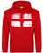 England Mens Hoodie English World Football Rugby Supporters Cup 2024 Unisex, L, Red