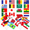 32Pcs World Cup 2022 Football Flags, Top 32 Countries Bunting Banner Decor, International Bunting Banner for Gardens, Bar, Restaurant, Parades at Sporting Events, Football Party Decor(14 * 21cm)