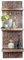 Oriental Galerie Wandregal Wandbrett mit 3 Ablagen Küchenregal Hängeregal Vintage Landhaus Shabby Chic Regal Panel Model Anisa 25 cm breit braun