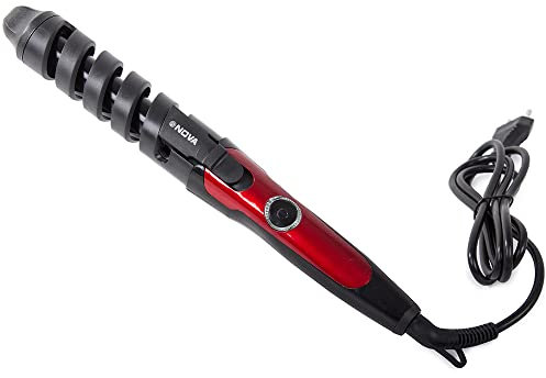 HUKITECH Spirale - Lockenwickler - Locken - Keramikkopf - 3 Wärmequellen - CE-zertifiziert - Spiralaufsatz - Haarklemmsystem - Temperaturregelung - SCHNELLES AUFHEIZEN