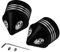 HCmotorku Motorrad Vorderachse Abdeckkappen passend für Harley Touring Electra Road Street Glide Dyna Softail Sportster ab 2008 schwarz