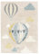 RugVista, Balloon Ride, Kinderzimmer Teppich, 160 x 230 cm, Kinderteppich für Kinder, Spielteppich für Babys, Modernes Design, Kurzflor, Keine schädlichen Stoffe, Beige/Blau