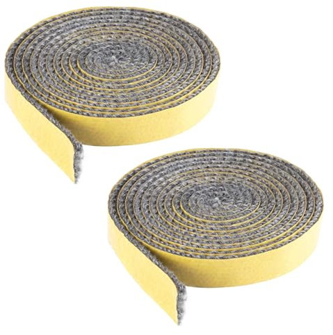 2 Stück Ofenrohr-Dichtungs-Feuerschutzband, Dichtungsstreifen, Dichtungslinie, selbstklebende Dichtung, geeignet für Schornstein, Ofentür, Kamin (0,3 x 1 x 200 cm)