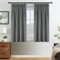 MRTREES Vorhänge Kurz Voile Gardinen grau Halbtransparent Stores Gardinen Vorhang Kräuselband für Wohnzimmer Schlafzimmer 145 x 132cm (H × B) 2er Set