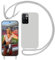 Yojiong Cover con Cordino per Xiaomi Redmi 10 / Redmi 10 2022 (6.5), Custodia con Laccio Collana smartphone Liquido Silicone [Antiurto] [An tiGraffio] [Antiscivolo] Case, Grigio Pietra
