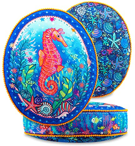 Bine Brändle - Dekokissen - Bunte Auswahl - Kissen mit Füllung - Mandalas - Bordürenliebe - Blüten - Blätter - Seerosenteich - Unterwasserwelt - Herzen - Monster - Regenbogen