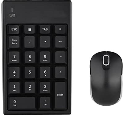 Ensemble Clavier et Souris sans Fil, Clavier et Souris sans Fil, pavé Numérique, Paquet Numérique sans Fil USB, pavé Numérique USB pour Ordinateur Portable, Clavier et Souris