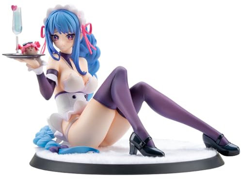 Gooyeh Anime Figur Marija Maid Modell Statue Sitzende Animefigur 13.5CM Marija Maid Modell mit Blauen Haaren Anime Sammlerstücke Desktop Dekorationen