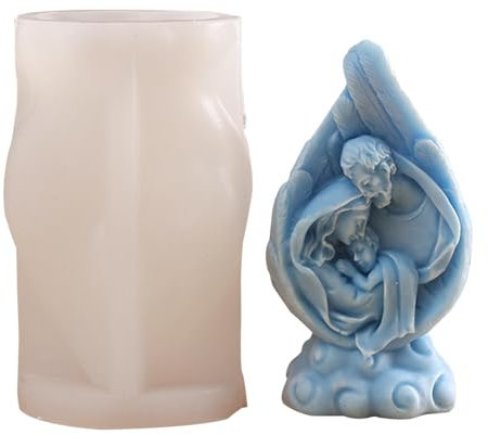 Krippenform Weihnachten Krippen Kerzenform Silikon Gießformen Silikonform für Kerzen