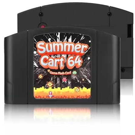 micompuTer SummerCart64 Edition, Open Source N64 Flash Cart with 64DD support totally compatible with N64 - EverDrive x7 type- Cartridge Compatible with microSD cards - SC64 Summer Cart 64 (grau)