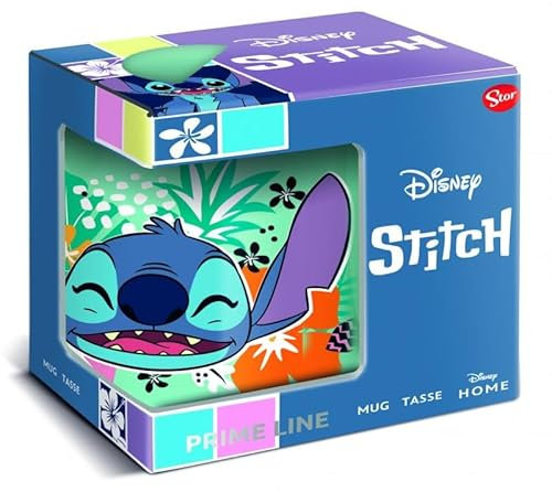 joojee GmbH Stitch Happy PrimeLine - Taza (325 ml), color azul