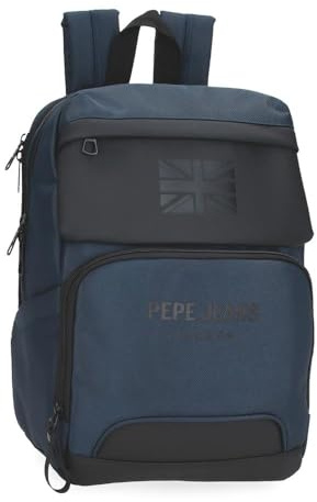 Pepe Jeans Bromley, zaini, zaini cabina, poliestere, diverse dimensioni, Nero, verde, rosso, grigio, poliestere. Joumma Bags, blu, Taglia unica, Zaino PC