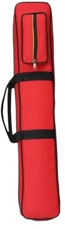 Dickly 8 löcher Harter Pool-Queue-Koffer, Billard-Queue-Koffer, Vintage-Stil, große Taschen, 1 komplette 2-teilige Stangen-Tragetasche, Rot