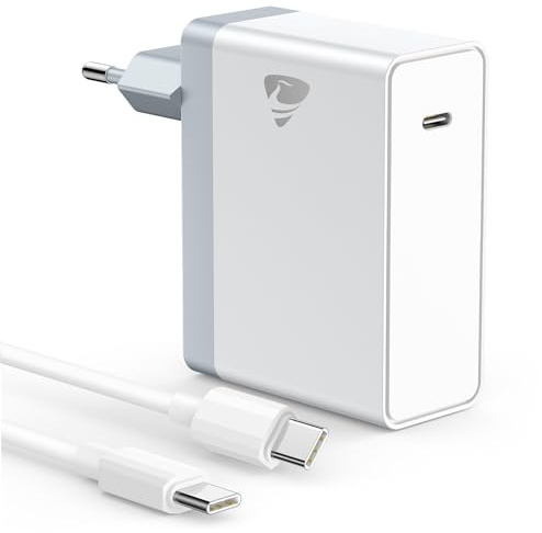 Mac Book Ladegerät, 100W USB‑C Power Adapter mit 2m Kabel SchnellNetzteil Ladekabel für Laptop MacBook 16/15/ 14/13 Zoll, Mac Air 2020/2019/ 2018, iPad Pro, HP 5A/100W PD USB C Ladegerät