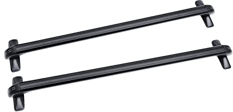 Lot de 2 barres de toit transversales pour voiture - Capacité de charge 75 kg - Convient pour voiture - Distance entre les gouttières de 110 à 114 cm - Utilisable pour véhicules de 4 ou 5 portes