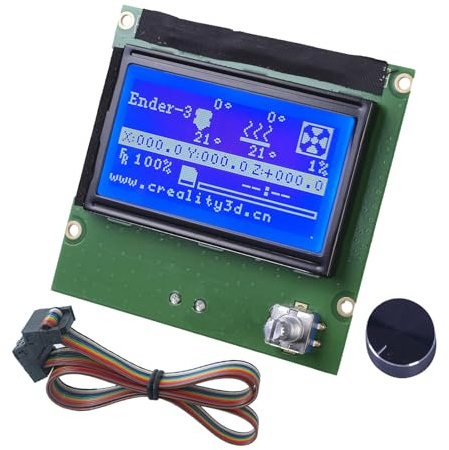 3D-Drucker-Bildschirm 12864 Display LCD Steuerplatine Zubehör Kompatibel mit Ender3 Ender3s Ender3x Ender3pro
