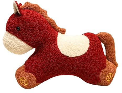 Pferdepuppe – Jahr Des Pferdes Plüsch | Maskottchen-Kissen Im Barren-Frucht-Stil, Wohnzimmer-Schlafzimmer-Dekoration, Chinesische Neujahrs-Festdekorationen Für Kinderzimmer, Auto, Sofa, Komfort Und Me