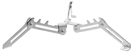 Folding Stainless Steel Canister Stand for Outdoor Camping | Silver Finish, Stable Base for Cooking Use, Portable Support Bracket Compact Foldable Design