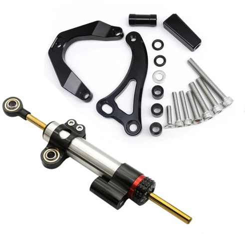 Steering Damping Motorcycle Shock Absorber Damper For Suzuki GSX-R 600 750 K1 K2 K3 K4 K5 K6 2001-2006 CNC Aluminum Steering Bracket Mounting Mounting Clamp(Color 3)