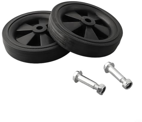 Nexbrill Air Compressor Caster Wheels 6 Inch Shock Absorption Non-Slip Silent Fittings with Screws for Oil-Free Machines and Air Pumps Workshop Use