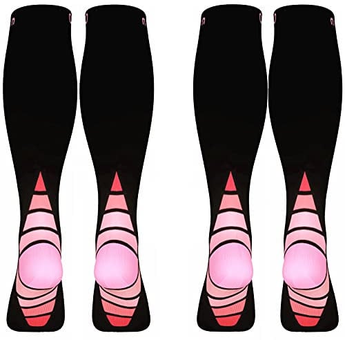 Calves Kelson (2 Paar) Kompressionsstrümpfe/strümpfe für Männer und Frauen, Beschleunigung der Erholungszirkulation, Beste graduierte sportliche Passform für Reisen, Laufen, Flug, Mutterschaft