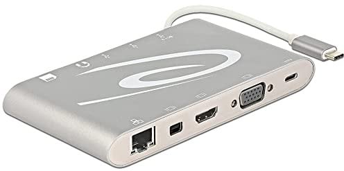 DeLock USB Type-C 3.1 Dockingstation 4K 87298 Silber