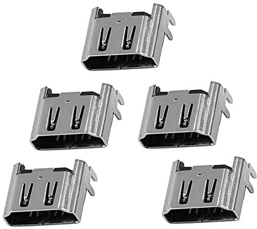 Zerone 5Pcs HDMI Port for PS4, HDMI Port Socket Interface Connector Replacement Repair Part for 4 Console