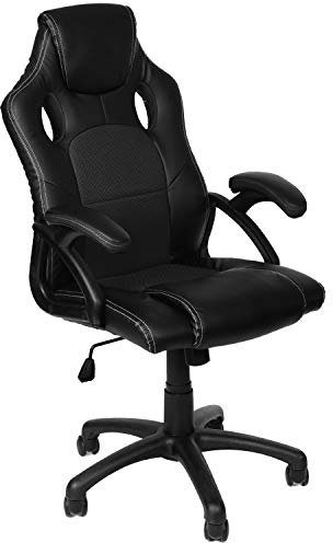 Panorama24 - Sedia da gaming, ergonomica, 9 varianti di colore, braccioli imbottiti, meccanismo basculante, portata fino a 150 kg, certificata TÜV