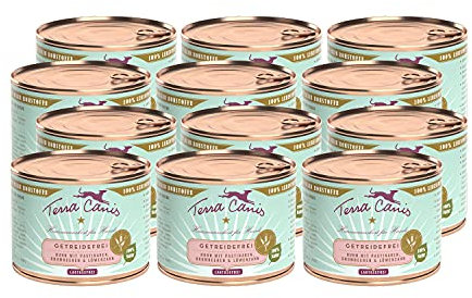 Terra Canis Huhn, Pastinake, Brombeere & Löwenzahn - Getreidefreies Nassfutter, 12x200g I Premium Hundefutter in 100% Lebensmittelqualität Aller Rohstoffe I Reichhaltig, gesund & glutenfrei