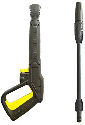 Hochdruckreiniger Spritzpistole Lanze Düse Hochdruck Autowaschanlage Jet Wasserpistole Rotierende Turbo Lanze Düsenspitze für Karcher K (C. Spritzpistole mit Düsenlanze)