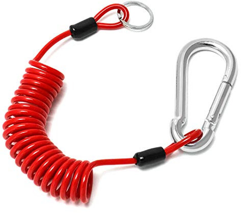 QWORK Cavo Freno Rimorchio Sicurezza, Cavo Freno e Cavo a Strappo di Sicurezza, 1.8 m x 5mm