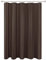 Biscaynebay Rideau de douche en tissu ou doublure 182,9 x 182,9 cm, marron à rayures damassées, rideaux de salle de bain lavables en machine