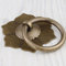 MMQGQ Antike Bronze Türklopfer, Retro Messing Blumenförmiger Türgriff, Anti-rost-türring Für Haustür/Rustikale Holztür, 7 cm Durchmesser