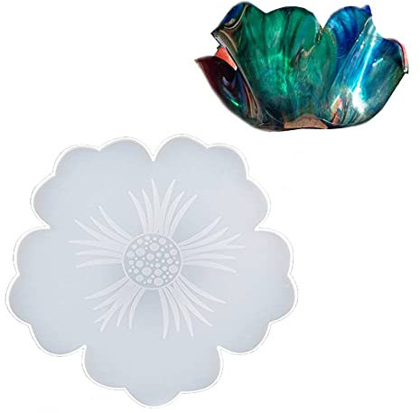 Stampo in silicone Vassoio/Vaso Fiore D.35cm - Stampo professionale per creazioni in resina - crea taglieri personalizzati