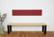 Lycce Wandkissen Kunstleder mit Montage-Set rot 115cm x 30cm