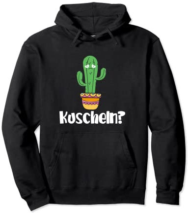 Stacheliger Kaktus möchte Kuscheln Süßes Comic Witz Design Pullover Hoodie