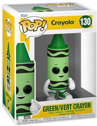 Funko POP! Vinyl: Crayola - Green Crayon - Vinyl-Sammelfigur - Geschenkidee - Offizielle Handelswaren - Spielzeug Für Kinder Und Erwachsene - Ad Icons Fans - Modellfigur Für Sammler Und Display