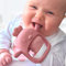 Infatot® Teething Toys for Baby Gifts – Chicken Silicone Mitten Teether, Soothing Glove for Infants, Baby Toys 0-6 Months, Soft Chewable Teether Toy to Prevent Finger Sucking, Plum