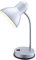 etc-shop Tischlampe mit Kippschalter silber Schreibtischleuchte Flexo-Arm Tischleuchte Chrom Schlafzimmer, 1x E27 Fassung, DxH 13x33 cm