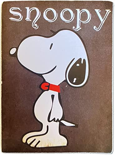 KUSTOM ART Magnet (Magnet) Cartoon-Serie Cartoon Snoopy, Vintage-Stil, Kollektion, Druck auf Holz, 10 x 6 cm
