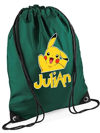 Cartoon Character Gift, Personalised Bag, Gift For Kids, Boy, Girl, Birthday Gift, Back To School, Bagpack, Drawstring Bag, PE Gym Kit, Swimming, Sport Rucksack.
