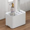 Amrocky Porte-parapluie avec plateau d'égouttement pour entrée, coin économiseur d'espace, décoration de maison, bureau, 10 parapluies (blanc)